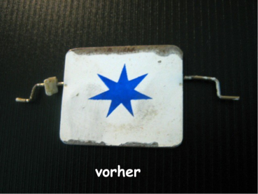 Preview: Spinner Aufkleber mit Stern, 2 tlg.