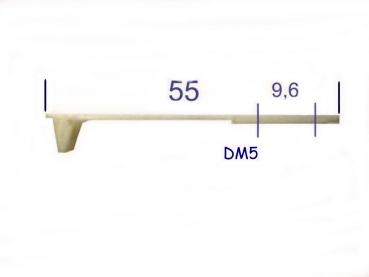 Schaltlamelle L55 Kunststoff 0,9 dick, mit Kunststoffnase