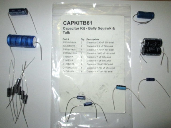 Capacitor Kit, Bally AS-2518-56