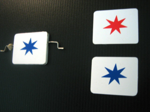 Spinner Aufkleber 2 tlg.