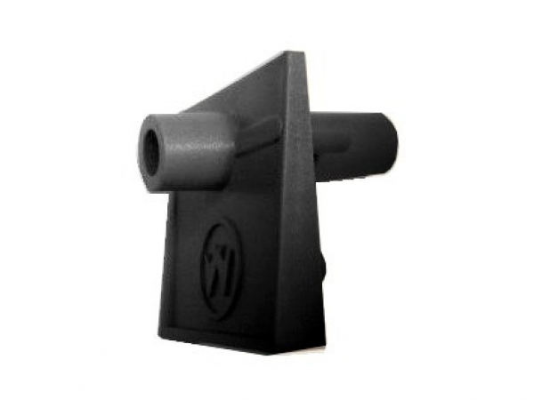 Abschussgehäuse mit 'W', Logo - schwarz