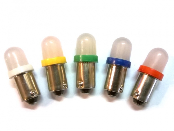 #44,47 Led Flipperlampe blau, frosted