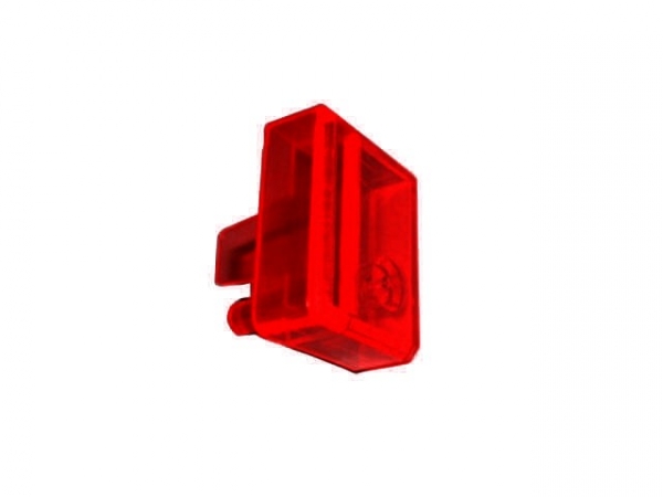 Einwurf, rot - transparent