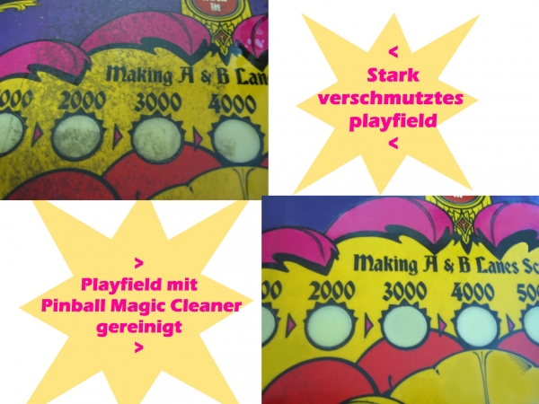 Pinball Magic Cleaner, Spielfeldreiniger Schwamm 1P/2Stk