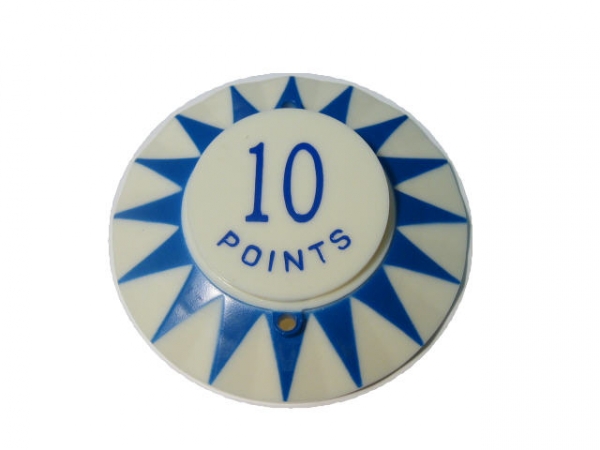 Sun blau, 10 Points blau