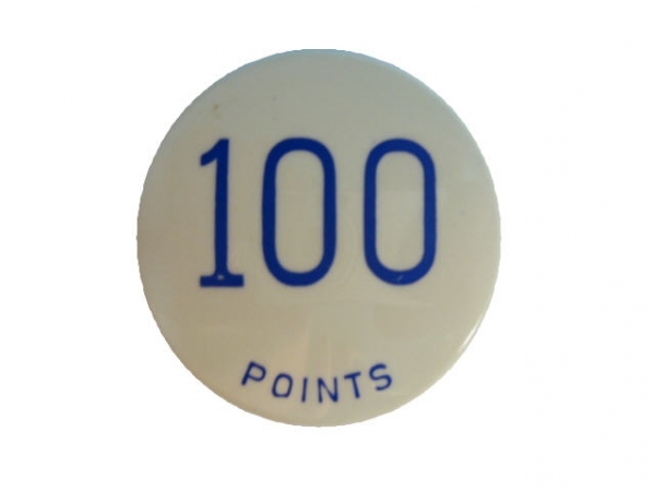 100 Points, blau