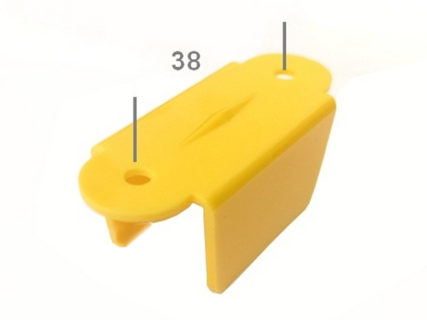 A-9394Y Lane Guide 1 1/2" gelb