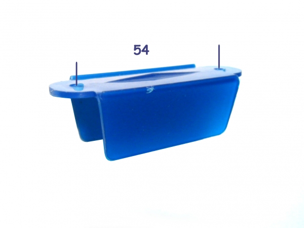 A-9396B Lane Guide 2 1/8" blau