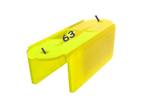 A-9398Y Lane Guide 2 1/2" gelb