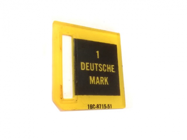 Williams Münzeinwurf Schild '1 Deutsche Mark', gebraucht