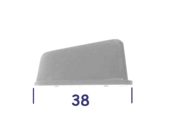 A-9423-W Lane Guide 1 1/2" weiß