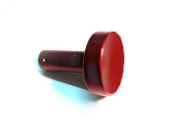 Flipper Button Metall rot