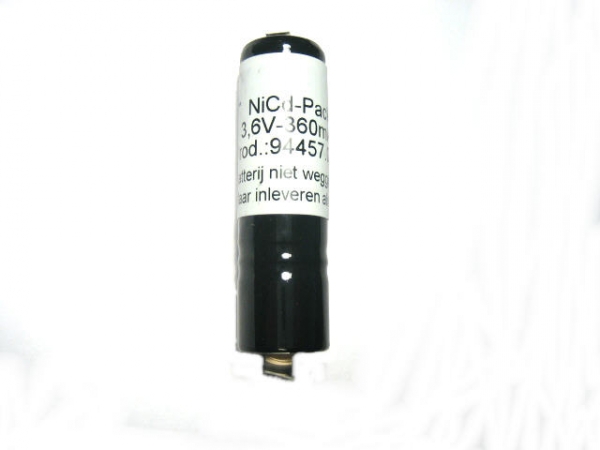 Battery NiCd 3,6V-360mAh