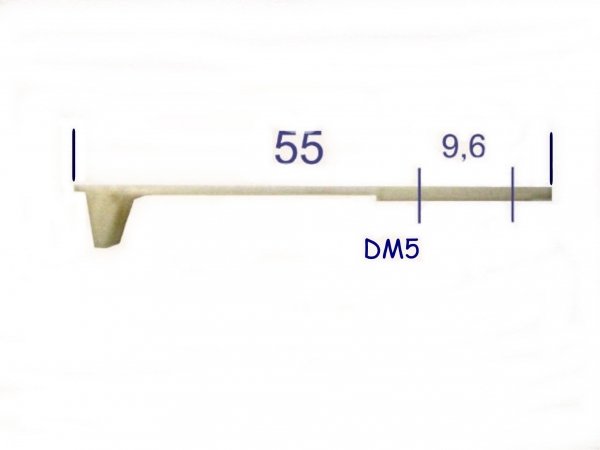 Schaltlamelle L55 Kunststoff 0,9 dick, mit Kunststoffnase