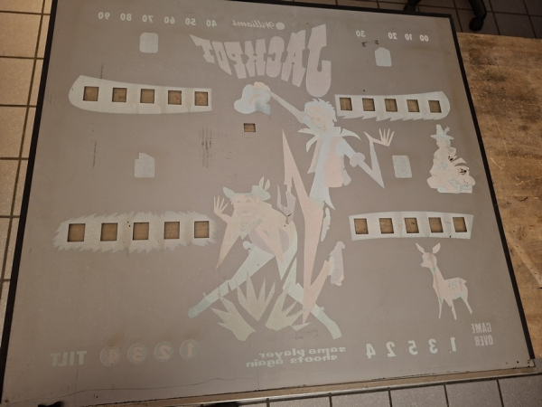 Jackpot - Backglass, gebraucht