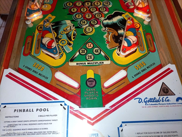 'Pinball Pool' Flipperautomat, gebraucht