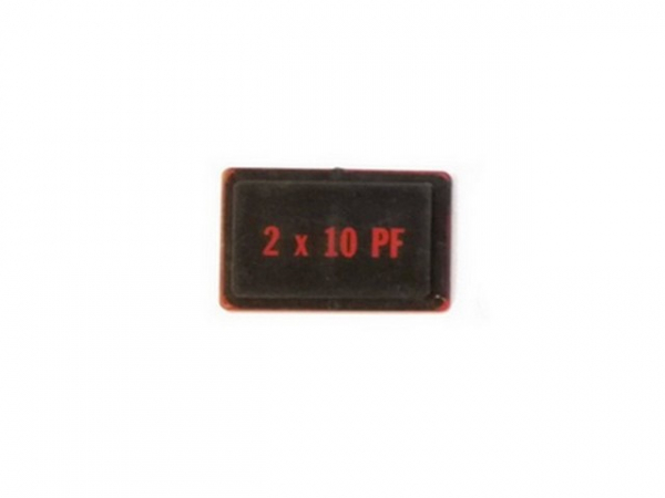 Münzeinwurfplatte '2x10Pf', Bally, gebraucht